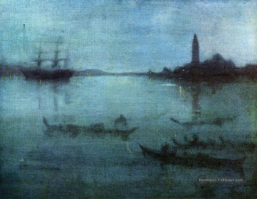  venise - Nocturne bleu et argent en bleu et argent La lagune James Abbott McNeill Whistler Venise